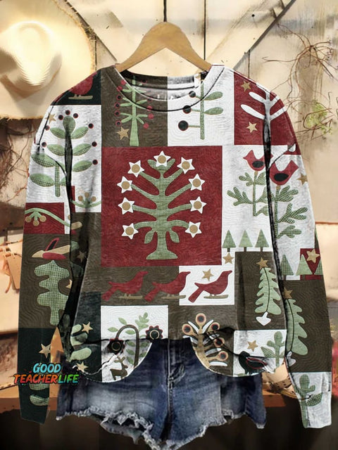 Christmas Tree Casual Sweatshirt
