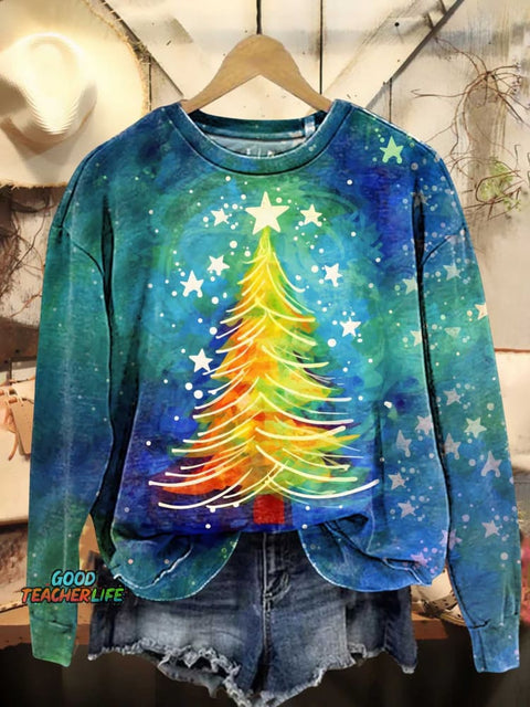 Christmas Tree Casual Sweatshirt