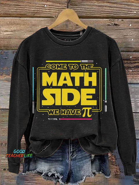 Galaxy Wars We Have Pi Funny Math Casual Print Sweatshirt