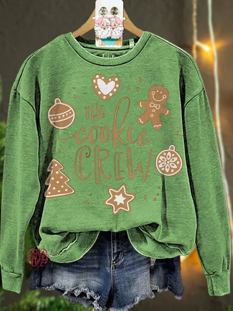 Christmas The Cookie Crew Gingerbread Casual  Sweatshirt