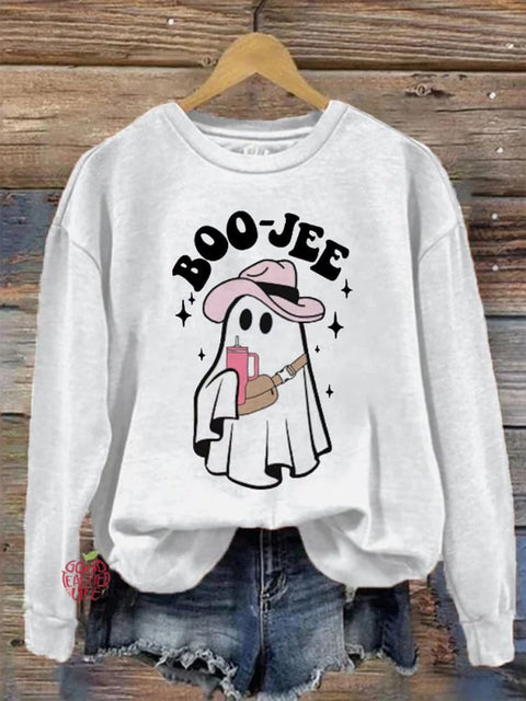 Boo-jee Ghost Halloween Casual Sweatshirt