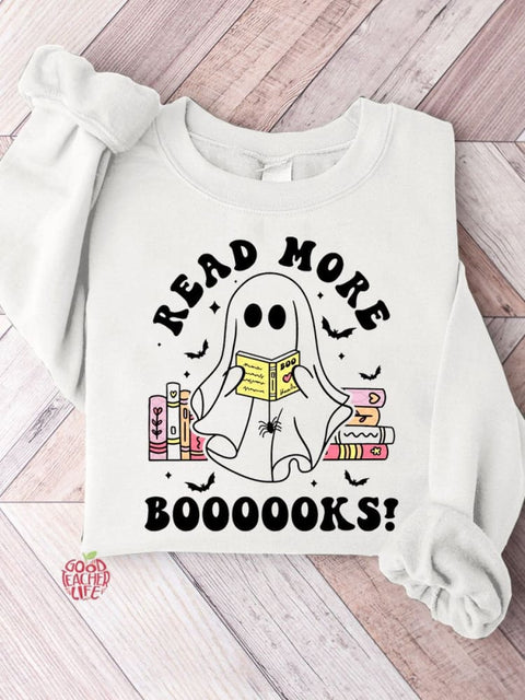 Read More Books Halloween Teacher Casual Sweatshirt