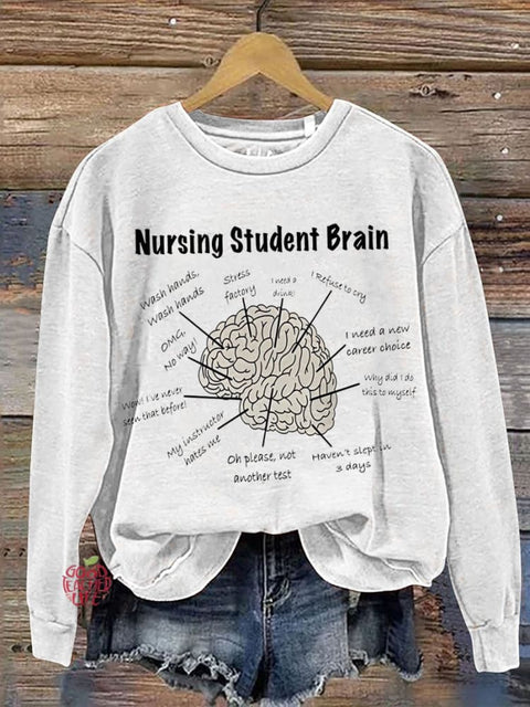 Nurse  Student Brain Casual  Sweatshirt