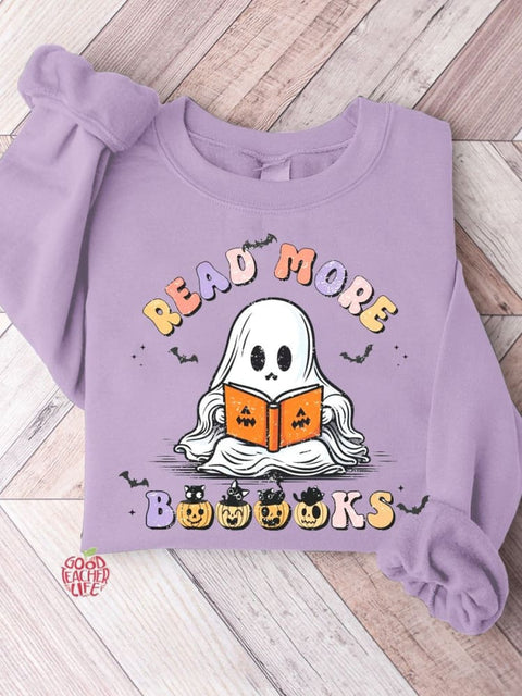 Read More Books Halloween Teacher Casual Sweatshirt