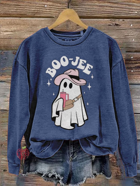 Boo-jee Ghost Halloween Casual Sweatshirt