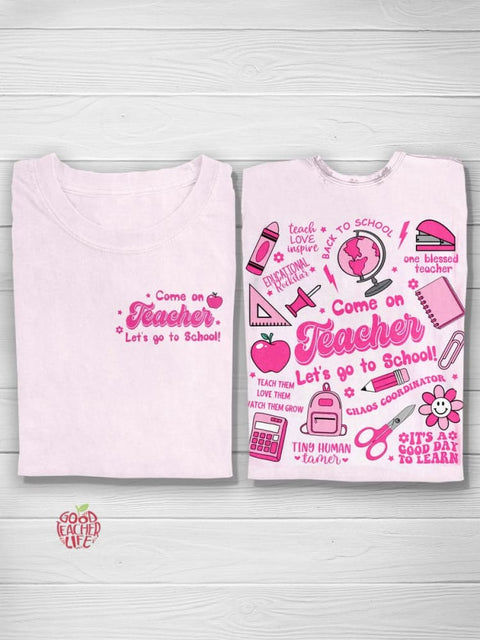 Pink Teacher T-shirt