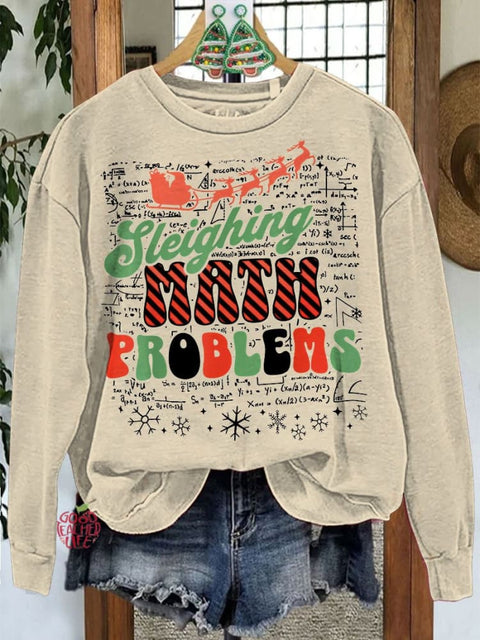 Math Teacher Christmas Casual Sweatshirt