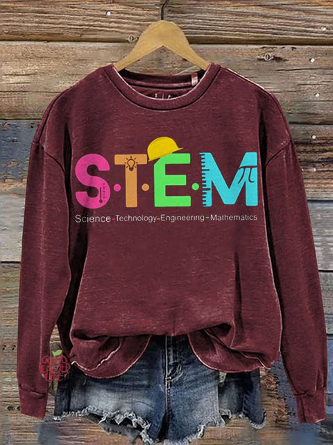 Science Technology Engineering Mathematics Teacher Casual  Sweatshirt