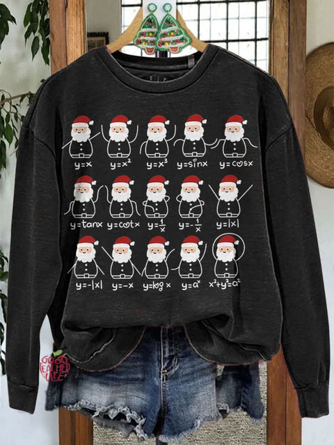 Math Teacher Christmas Casual Sweatshirt