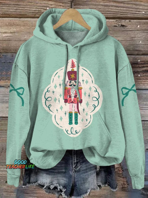 Lovely Nutcracker Graphic Printed Casual Sweatshirt
