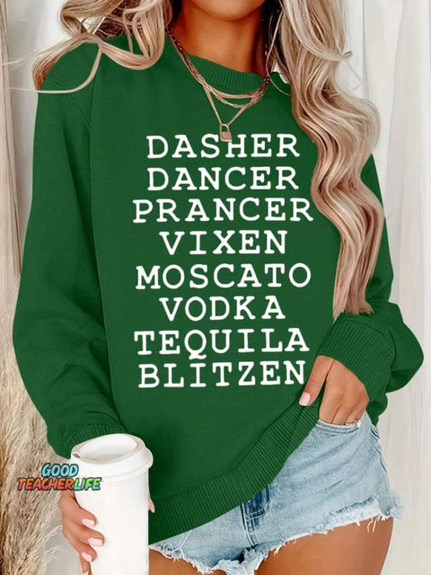 Christmas Tree Art Print Casual Sweatshirt