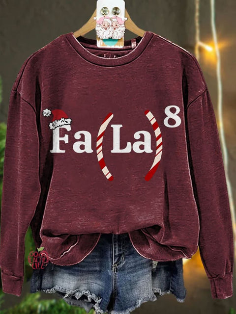 Christmas Math Teacher Math Fa La La Casual Sweatshirt