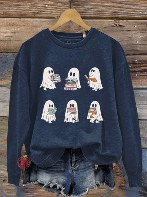 Ghost Reading Teacher Sweatshirt