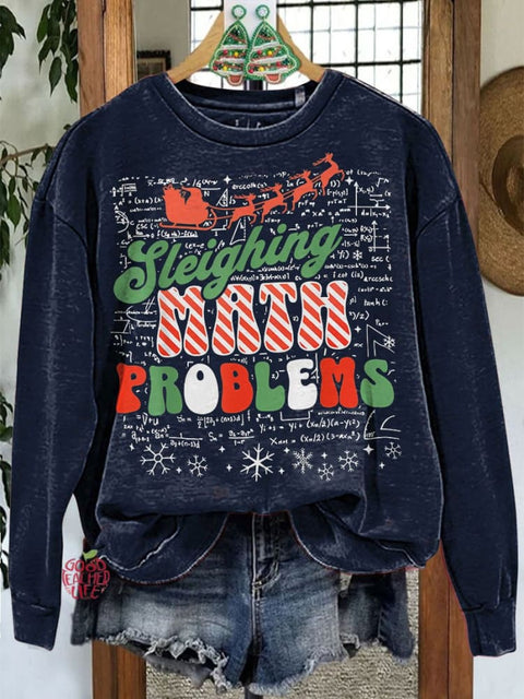 Math Teacher Christmas Casual Sweatshirt