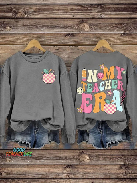 Teacher Personalized In My Teacher Era Casual  Sweatshirt