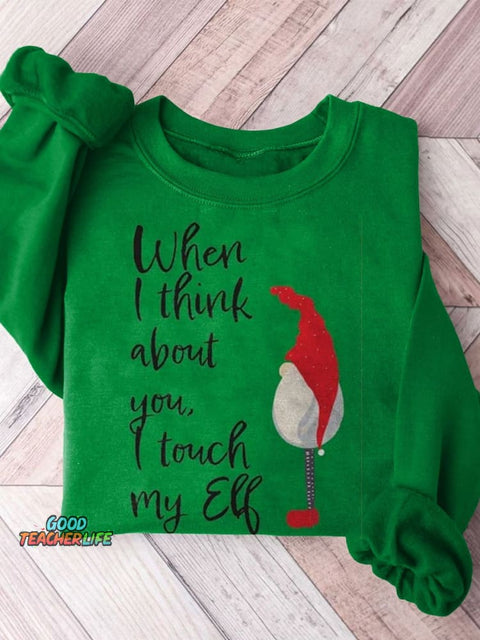 Funny Christmas Art Print Casual  Sweatshirt