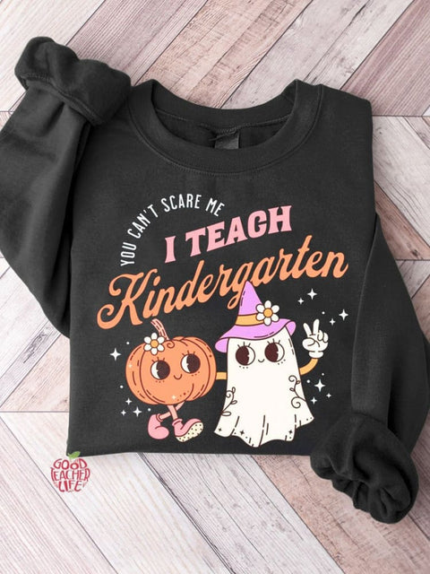 Halloween Kindergarten Teacher Casual Sweatshirt