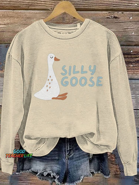 Silly Goose Cute Casual  Sweatshirt