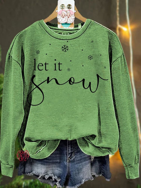 Christmas Let it Snow Casual  Sweatshirt