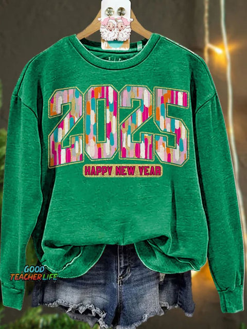 Happy New Year 2025 Casual  Sweatshirt