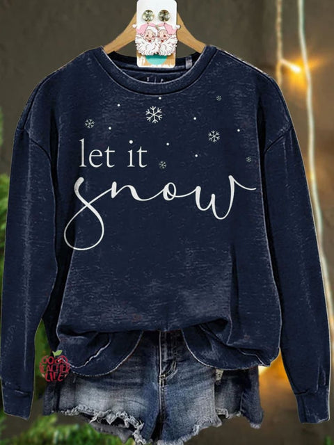 Christmas Let it Snow Casual  Sweatshirt