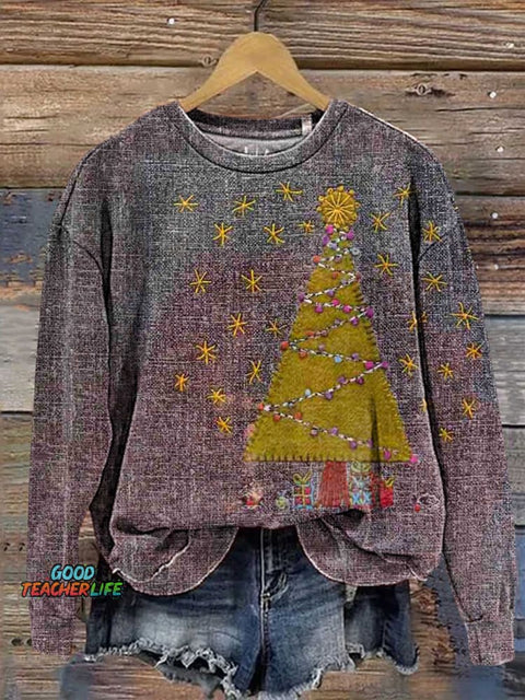 Christmas Tree Casual Sweatshirt