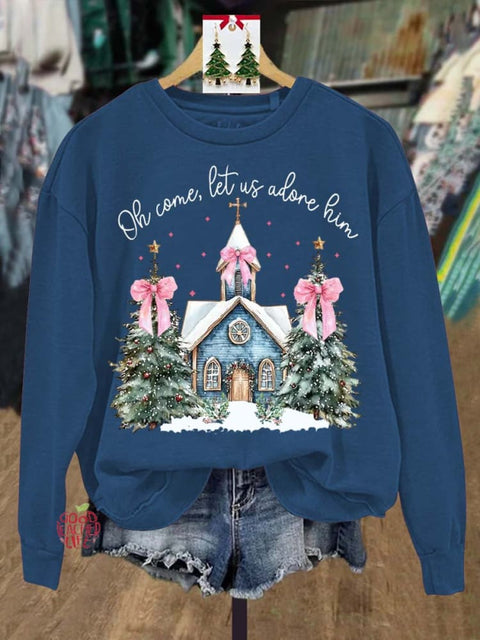 Lovely Christmas Art Print Casual Sweatshirt