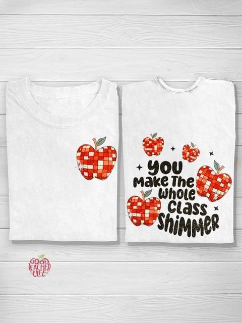 Shimmer Creative Design Teacher T-shirt