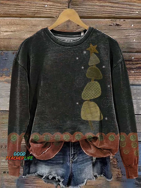 Christmas Tree Casual Sweatshirt