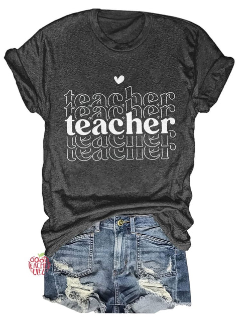 Teacher Print T-shirt