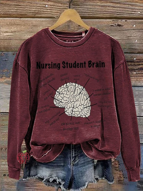 Nurse  Student Brain Casual  Sweatshirt