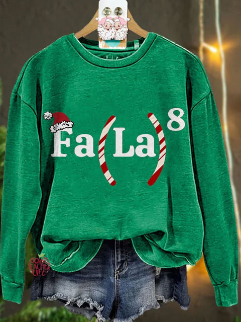 Christmas Math Teacher Math Fa La La Casual Sweatshirt