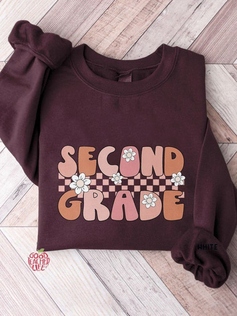 Second Grade Teacher Sweatshirt