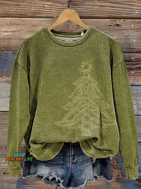 Christmas Tree Casual Sweatshirt
