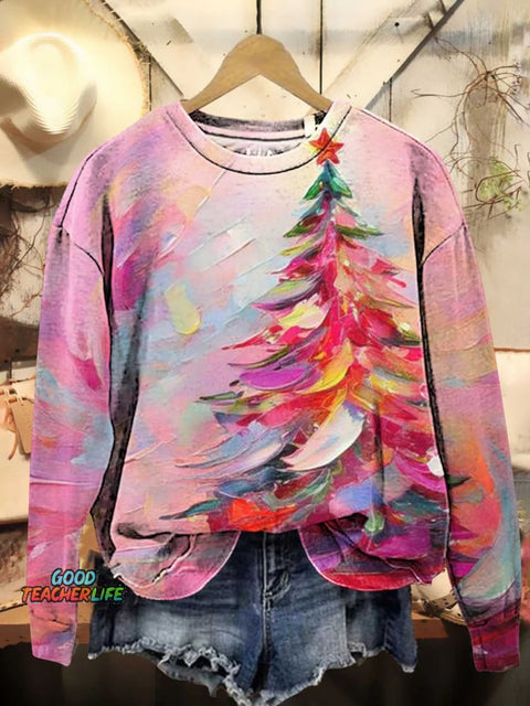 Christmas Tree Casual Sweatshirt
