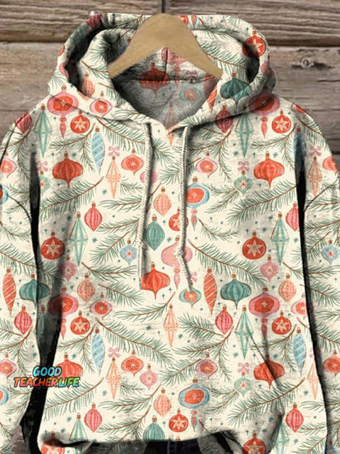 Lovely Christmas Decoration Pattern Printed Casual Sweatshirt