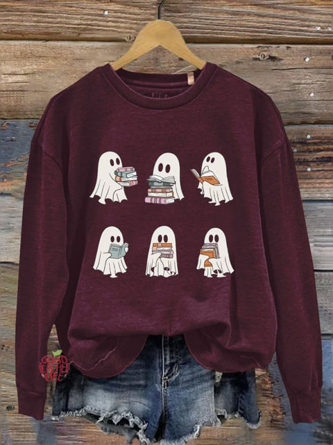 Ghost Reading Teacher Sweatshirt