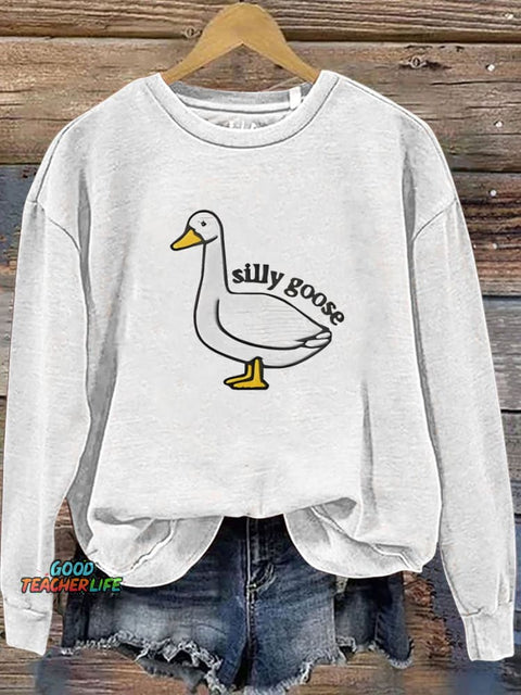 Funny Silly Goose Casual  Sweatshirt
