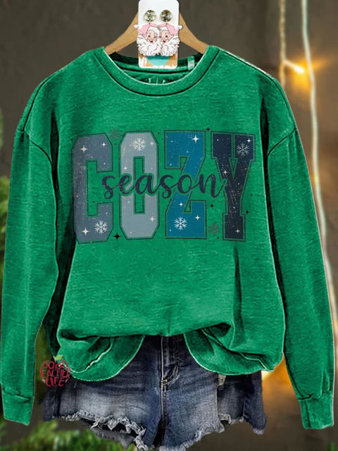 Christmas Cozy Season Winter Casual  Sweatshirt