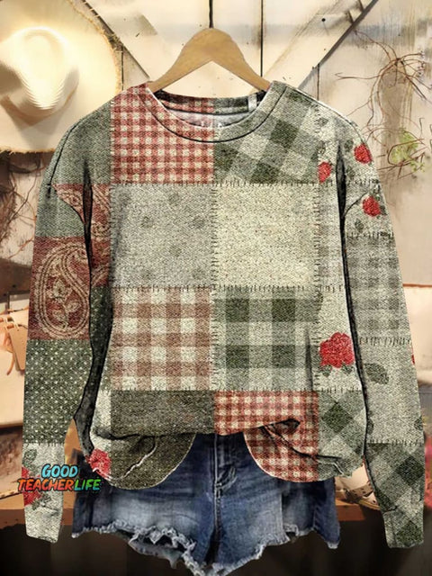 Retro Christmas Casual Sweatshirt