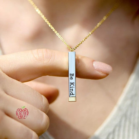 Be Kind...Of A Bi♥︎ch-Hidden Message Necklace