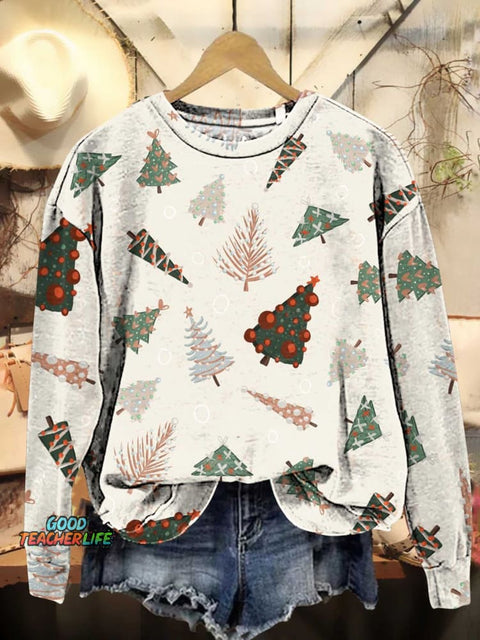 Christmas Tree Casual Sweatshirt
