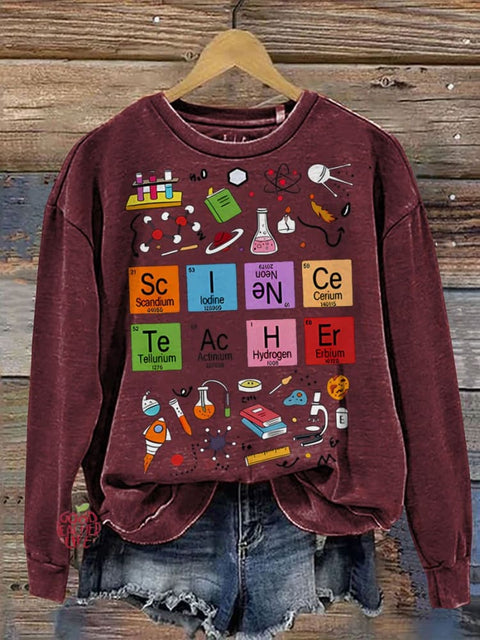 Science Teacher Play With These Equipments Casual  Sweatshirt