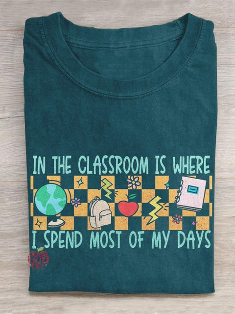 In The Classroom Is Where Teacher Creative Design Teacher T-shirt