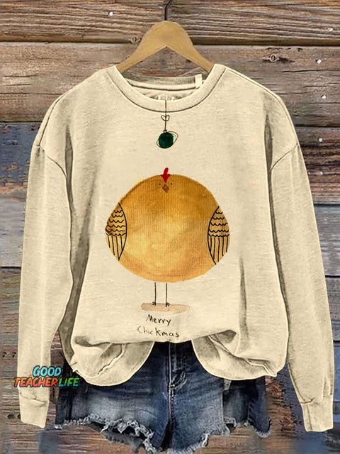Merry Christmas  Funny  Christmas Print Casual  Sweatshirt