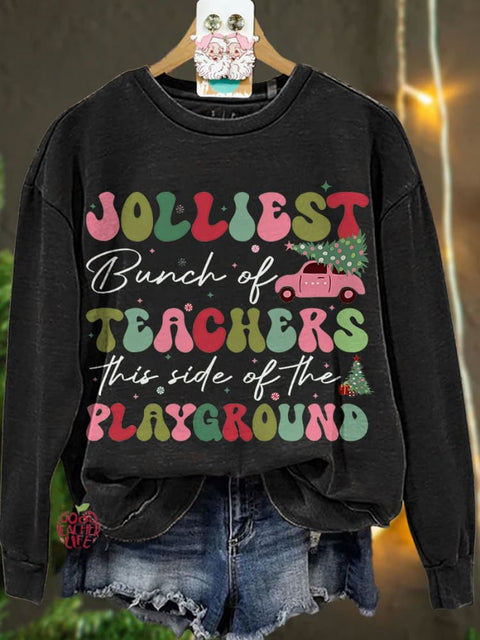 Be The Light Teacher Christmas Casual Sweatshirt