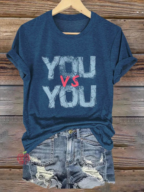 You VS You Art Print T-shirt