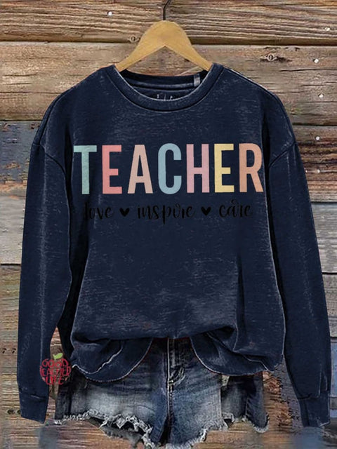 Teacher School love Casual  Sweatshirt