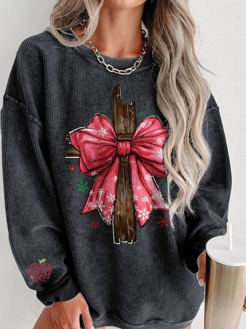 Christmas Jesus is the Reason for the Season Women's Casual Print Sweatshirt