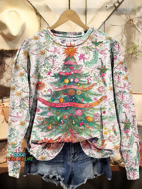 Christmas Tree Casual Sweatshirt